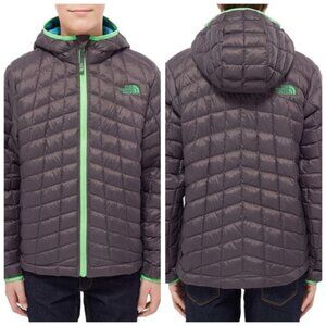 The North Face ThermoBall Hooded Jacket Down Packable Warm Zip Lightweight Boy M